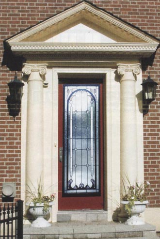 Stained Glass House Entrance from Branden Gates Studios