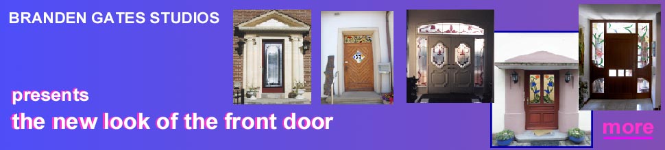 Entrance Doors with Stained Glass